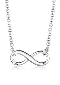 Choker Elli "Halskette Choker Infinity Symbol Unendlichkeit 925 Silber" Gr. 38, silber, Halsketten, Damen, ohne Stein, Silber 925 (Sterlingsilber), Choker