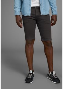 Jeansshorts Arizona, Herren, Gr. 33, N-Gr, schwarz (schwarz washed), Denim/Jeans, Obermaterial: 98% Baumwolle, 2% Elasthan, kontrastfarbene Details, Basic, normal knieumspielend, Jeans Jeansshorts, gerader Schnitt, knieumspielende L&auml;nge, niedrige Leibh&ouml;he