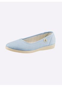 Slipper Casual Looks, Damen, Gr. 36, hellblau, Textil, Schuhe Slipper