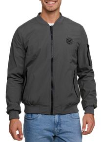 Blouson INDICODE "INBerto", Herren, Gr. M, grau (dunkelgrau), Web, Obermaterial: 100% Polyester, unifarben, regular fit, Jacken Blouson
