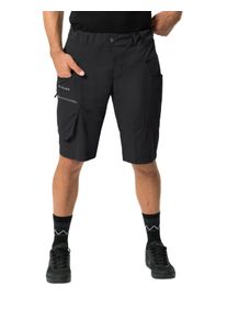 Fahrradhose Vaude "MEN'S QIMSA SHORTS", Herren, Gr. XXL, N-Gr, schwarz (schwarz uni), Obermaterial: 100% Polyamid, Hosen Fahrradhose, f&uuml;r Radsport, aus Polyamid, mit Sitzpolster, mit Eingrifftasche
