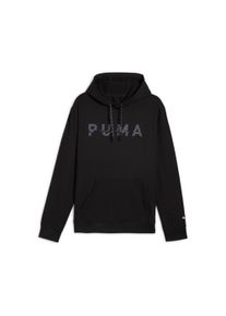 Kapuzensweatshirt Puma "M CLOUDSPUN BRANDED HOODIE", Herren, Gr. M, schwarz (Puma schwarz, q1), Jersey, Obermaterial: 85% Polyester, 15% Elasthan, regular fit normal, Rundhals, angesetztes B&uuml;ndchen, Sweatshirts Kapuzensweatshirt, mit K&auml;ngurutasche, mit DryCELL Technologie, atmungsaktiv
