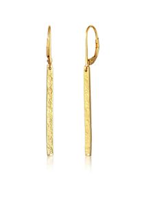 Paar Ohrh&auml;nger Elli "Ohrringe H&auml;nger Stab Antike Vintage Look 925er Silber" Gr. 44, gold, Ohrringe, Damen, ohne Stein, Silber 925 (Sterlingsilber), Paar Ohrh&auml;nger
