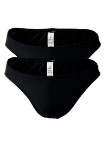 Slip HOM "Slip 2er Pack", Herren, Gr. L, schwarz, Obermaterial: 76% Polyamid PA. 24% Elasthan EL., Unterhosen Slip