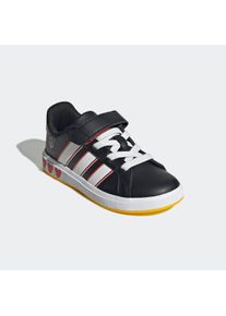 Sneaker adidas Sportswear "ADIDAS DISNEY MICKY MAUS GRAND COURT KIDS", Damen, Gr. 35, wei&szlig; (core schwarz, cloud wei&szlig;, collegiate rot), Synthetik, Schuhe Sneaker, f&uuml;r Kinder & Jugendliche