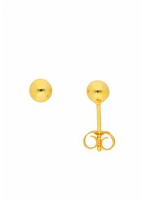 Adelia&acute;s Paar Ohrstecker ADELIA&acute;S "925 Silber Ohrringe Ohrstecker &Oslash; 5 mm", gold (vergoldet), Ohrringe, Damen, Silber 925 (Sterlingsilber), Paar Ohrstecker