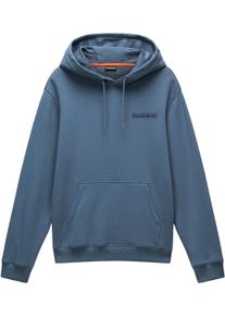 Kapuzensweatshirt Napapijri "B-SOVANA H", Herren, Gr. S, stormy weat g1y, Sweatware, Obermaterial: 100% Baumwolle, unifarben, regular fit normal, Rundhals, eingesetzt B&uuml;ndchen, Sweatshirts Kapuzensweatshirt, Mit Rundhalsausschnitt; mit K&auml;ngurutasche