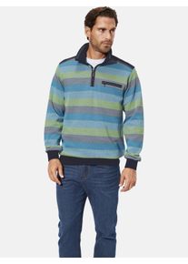 Sweatshirt Babista "Sweatshirt OLAMAR", Herren, Gr. XL, blau (t&uuml;rkis gestreift), Obermaterial: 100% Baumwolle CO., Sweatshirts Sweatshirt