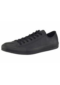 Sneaker Converse "Chuck Taylor Basic Leather Ox Monocrome", Damen, Gr. 44, schwarz, Leder, Schuhe Sneaker, Topseller