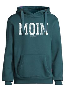 Kapuzenpullover SALZHAUT "Hoodie HEFF - MOIN", Herren, Gr. 3XL, blau (dragonfly), Obermaterial: 55% Baumwolle CO. 45% Polyester PES., Pullover Kapuzenpullover