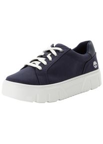 Sneaker Timberland "LAUREL COURT LOW LACE UP SNEAKER", Damen, Gr. 39, blau (navy canvas), Textil, Schuhe Sneaker