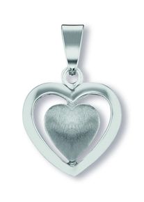 Kettenanh&auml;nger ONE ELEMENT "Herz Herz Anh&auml;nger aus 925 Silber", silber, Schmuckanh&auml;nger, Damen, Silber 925 (Sterlingsilber), Kettenanh&auml;nger