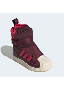 Winterstiefel adidas originals "SUPERSTAR 360 WINTERIZED STIEFEL F&Uuml;R KINDER", Damen, Gr. 34, maroon, wonder wei&szlig;, ruby rot, Synthetik, Textil, Schuhe Winterstiefel, Winterschuhe, Winterboots, Snowboots, f&uuml;r Kinder & Jugendliche