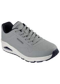 Sneaker Skechers "Uno - Stand on Air", Herren, Gr. 43, oliv, Lederimitat, Schuhe Sneaker, Freizeitschuh, Halbschuh, Schn&uuml;rschuh mit Air-Cooled Memory Foam