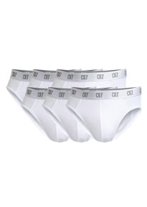 Slip CR7 "Slip CR7 Basic, Slip, 6-pack 6er Pack", Herren, Gr. XXL, wei&szlig;, Obermaterial: 95% Baumwolle CO. 5% Elasthan EL., Unterhosen Slip