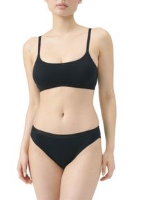 Bikinislip adidas Sportswear "Active Essentials Cotton", Damen, Gr. M, 000, schwarz, Single Jersey, Obermaterial: 95% Baumwolle, 5% Elasthan, k&ouml;rpernah, Unterhosen Bikinislip, elastischer Logo-Bund, hoher Beinausschnitt, Cotton-Mix, weich