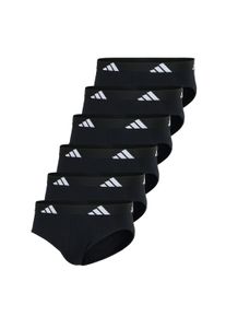 Slip adidas originals "Slip 6er Pack", Herren, Gr. M, schwarz, Obermaterial: 95% Baumwolle CO. 5% Elasthan EL., Unterhosen Slip