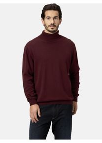 Rollkragenpullover Babista "Pullover JOLIETTO", Herren, Gr. 54, rot (dunkelrot melange), Obermaterial: 100% Baumwolle CO., Pullover Rollkragenpullover