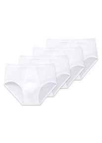 Slip Schiesser "Slip Original Classics 4P 4er Pack", Herren, Gr. L, wei&szlig;, Obermaterial: 100% Baumwolle CO., Unterhosen Slip