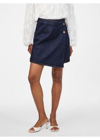 Jeansrock Y.A.S "YASLISANA HMW SHORT DENIM SKIRT S. NOOS", Damen, Gr. 42, dunkelblau denim, Denim/Jeans, Obermaterial: 100% Baumwolle, unifarben, kurz, R&ouml;cke Jeansrock