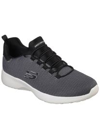 Slip-On Sneaker Skechers "DYNAMIGHT", Herren, Gr. 39, schwarz, Synthetik, Textil, Schuhe Slip-On Sneaker, Slipper, Freizeitschuh, Trainingschuh mit Memory Foam-Innensohle