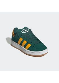 Sneaker adidas originals "CAMPUS 00S", M&auml;dchen, Gr. 38, gr&uuml;n (collegiate gr&uuml;n, crew gelb, cloud wei&szlig;), Leder, Synthetik, Schuhe Sneaker, f&uuml;r Kinder und Jugendliche, mit Gummilaufsohle, mit Schn&uuml;rung