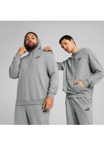 Kapuzensweatshirt Puma "ESS SMALL NO. 1 LOGO HOODIE TR", Herren, Gr. S, grau (medium gray heather), Sweatware, Obermaterial: 68% Baumwolle, 32% Polyester, unifarben, regular fit normal, angesetztes B&uuml;ndchen, Sweatshirts Kapuzensweatshirt, mit verstellbarer Kapuze, mit K&auml;ngurutasche, Regular Fit