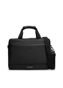 Laptoptasche Tommy Hilfiger "TH TPU COMPUTER BAG", Gr. B/H/T: 39cm x 30cm x 8cm, schwarz, Lederimitat, unifarben, Taschen Laptoptasche, Unisex Computertasche, Umh&auml;ngetasche mit Vordertaschenfach