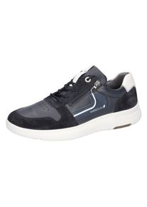 Waldl&auml;ufer Sneaker WALDL&Auml;UFER "HEIKO", Herren, Gr. 7 (40,5), blau (nachtblau, wei&szlig;), Nappaleder, Veloursleder, Schuhe Sneaker, Halbschuh, Schn&uuml;rschuh, Bequemschuh in Komfortweite H (= sehr weit)
