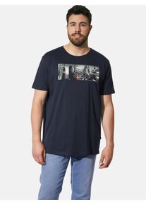 T-Shirt CHARLES COLBY "T-Shirt EARL BASELEY", Damen, Gr. 3XL, blau (dunkelblau), Obermaterial: 100% Baumwolle CO., Shirts T-Shirt