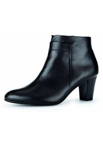 Stiefelette Gabor "Nizza", Damen, Gr. 37, schwarz, Nappaleder, unifarben, Schuhe Stiefelette, mit Innenrei&szlig;verschluss