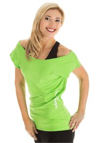 Oversize-Shirt WINSHAPE "WTR12", Damen, Gr. M, gr&uuml;n (apfelgr&uuml;n), 90% Baumwolle, 10% Elasthan, U-Boot-Ausschnitt, Shirts Oversize-Shirt, Dance-Style