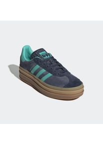 Sneaker adidas originals "GAZELLE BOLD", Damen, Gr. 36, shadow navy, acid mint, legend ink, Leder, Synthetik, Schuhe Sneaker, Topseller