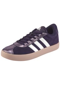 Sneaker adidas Sportswear "VL COURT 3.0 K", Damen, Gr. 37, aurplu, zeromt, pikgum, Leder, Synthetik, Schuhe Sneaker, f&uuml;r Kinder