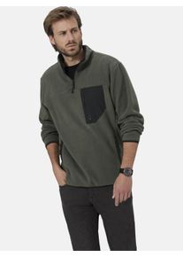 Fleecepullover Babista "Fleece-Sweatshirt BELLAZONTI", Herren, Gr. L, gr&uuml;n (oliv), Obermaterial: 100% Polyester COOLMAX PES(Coolmax)., Sweatjacken Fleecepullover