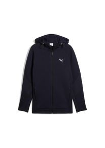 Kapuzensweatshirt Puma "EVOSTRIPE FULL-ZIP HOODIE DK", Herren, Gr. XL, blau (new navy), Obermaterial: 77% Baumwolle, 23% Polyester, unifarben, slim fit normal, angesetztes B&uuml;ndchen, Sweatshirts Kapuzensweatshirt, mit Kapuze, sportlicher Stil, mit Rei&szlig;verschluss