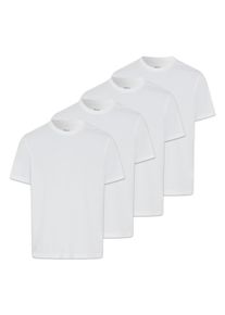 T-Shirt Brax "T-Shirt Tim 4P 4er Pack", Herren, Gr. XL, wei&szlig;, Obermaterial: 95% Baumwolle CO. 5% Elasthan EL., Shirts T-Shirt