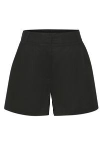 Webshorts Lascana, Damen, Gr. 42, N-Gr, schwarz, Web, Obermaterial: 55% Leinen, 45% Viskose, unifarben, gerade, Hosen Webshorts, aus Leinen-Viskose-Mix, Topseller