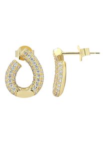 Adelia&acute;s Paar Ohrstecker ADELIA&acute;S "Damen Ohrringe &iquest; Ohrstecker aus 925 Silber", gold, Ohrringe, Damen, Silber 925 (Sterlingsilber), Paar Ohrstecker