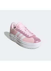 Sneaker adidas Sportswear "VL COURT BOLD KIDS", Damen, Gr. 38, pink (clear pink, cloud wei&szlig;, bliss pink), Leder, Synthetik, Schuhe Sneaker, Inspiriert vom adidas Gazelle Bold, f&uuml;r Kinder & Jugendliche, Topseller