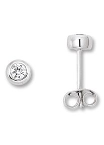 Paar Ohrstecker ONE ELEMENT "Zirkonia Zarge Ohrringe Ohrstecker aus 925 Silber", silber, Ohrringe, Damen, Silber 925 (Sterlingsilber), Paar Ohrstecker