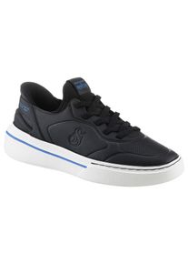 Slip-On Sneaker Skechers "SNOOP ONE-NEXT EPISODE", Herren, Gr. 39, schwarz, Lederimitat, Textil, kontrastfarbene Details, Schuhe Slip-On Sneaker, Schlupfschuh, Freizeitschuh mit Slip-Ins Funktion