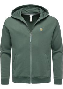Sweatjacke Ragwear "Sweatjacke Natten EMB", Herren, Gr. L, gr&uuml;n (baltic), Obermaterial: 70% Baumwolle CO. 30% Polyester PES., Sweatjacken Sweatjacke