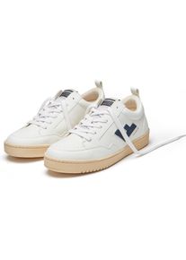Sneaker FLAMINGOS LIFE "ROLAND V.10", Herren, Gr. 42, wei&szlig; (wei&szlig; indigo ivory), Synthetik, Textil, Schuhe Sneaker, veganer Sneaker, Obermaterial aus 70% Maisresten