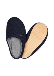 Haussocken Camano "warm & cozy", Herren, Gr. 41-42, schwarz saphire, Baumwolle, Elasthan, Polyamid, unifarben, Socken Haussocken, mit elastischem Bund