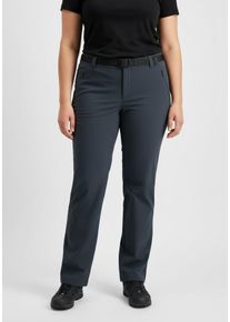 Outdoorhose Maier Sports "DA-HOSE LINING EL. LULAKA WINTER", Damen, Gr. 23, K-Gr, grau (graphite), Obermaterial: 90% Polyamid, 10% Elasthan, Hosen Outdoorhose, Auch in Kurzgr&ouml;&szlig;en, schnelltrocknend