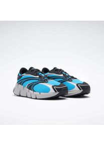 Laufschuh Reebok "ZIG HYPNOTICA", Damen, Gr. 38,5, core schwarz, barely grau, future cyan, Synthetik, Textil, Schuhe Laufschuh