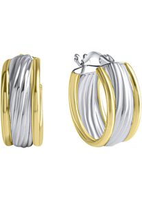Paar Creolen Firetti "Schmuck Geschenk, Ohrringe, Silber 925", gold (silberfarben, gelbgoldfarben), Ohrringe, Damen, 16mm, Silber 925 (Sterlingsilber), Paar Creolen