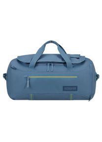 Reisetasche American Tourister "TRAILGO Duffle M 55", Damen, Gr. B/H/T: 35cm x 55cm x 25cm, blau (coronet blau), Polyester, Taschen Reisetasche, Handgep&auml;cktasche Weekender Travelbag Rucksack