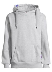 Kapuzenpullover SALZHAUT "Hoodie HEFF", Herren, Gr. M, grau (grau melange), Obermaterial: 55% Baumwolle CO. 45% Polyester PES., Pullover Kapuzenpullover